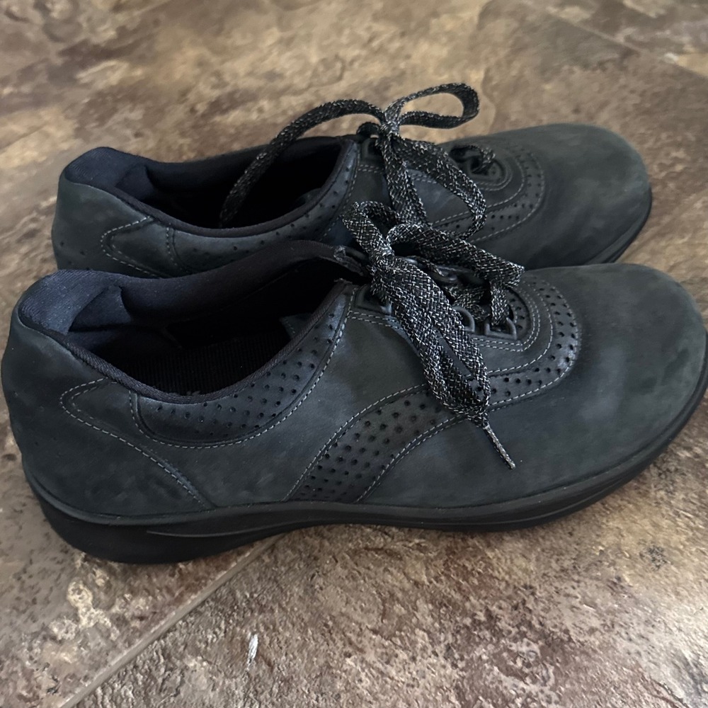 SAS San Antonio Shoemakers Black Leather Comfort Walking Shoes Women 8.5W